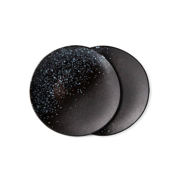 HKliving 70s ceramics dessert plate Stars set van