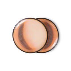 HKliving 70s ceramics dessert plate Horizon set van