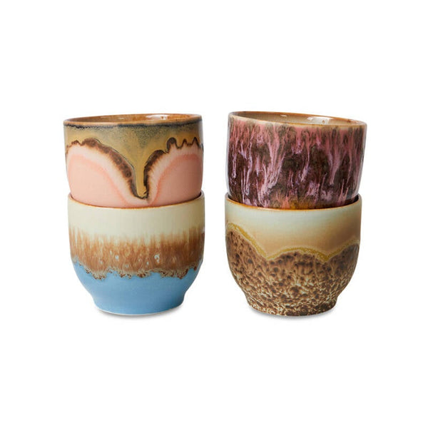 HKliving 70's ceramics coffe cups