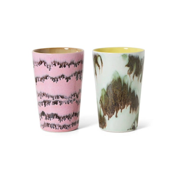 HKliving 70s ceramics tea mugs