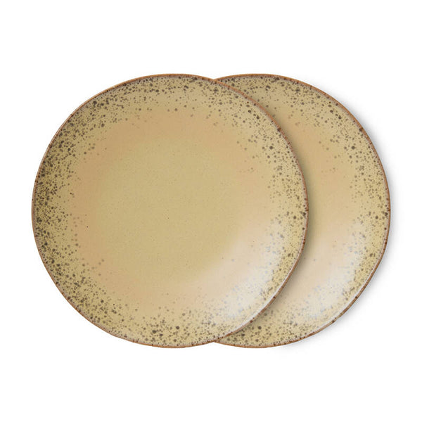 HKliving 70s ceramics plates grit