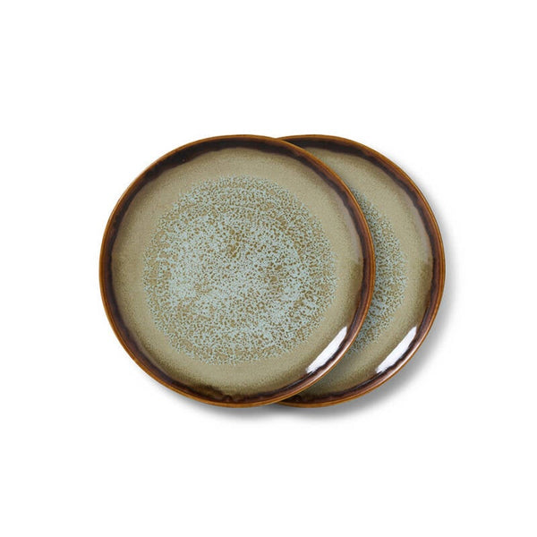 HKliving 70s ceramics plates contrast
