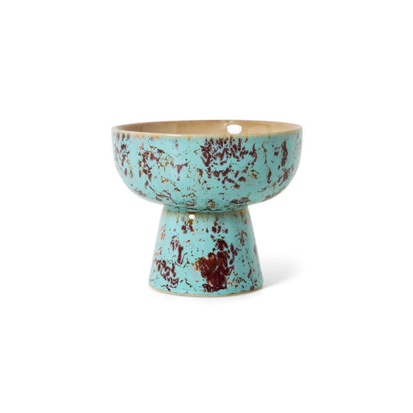HKliving 70s ceramics tapas bowl on base s