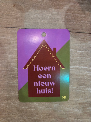 Cadeaukaartje nieuw huis