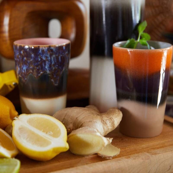 HKliving 70s ceramics tea mugs set