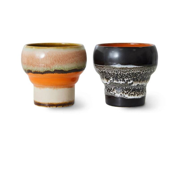 HKliving 70s ceramics lungo mugs set