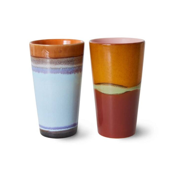 HKliving 70s ceramics Latte set