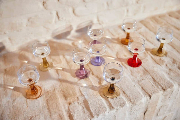 HKliving swirl wijnglas diverse kleuren