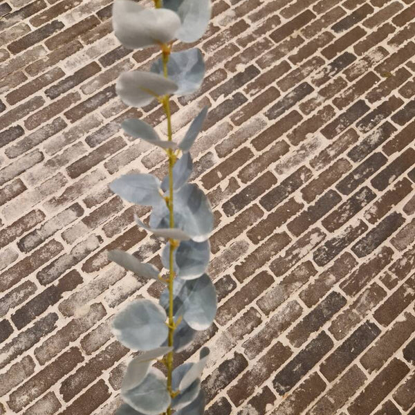 Zijdenbloem eucalyptus grijs