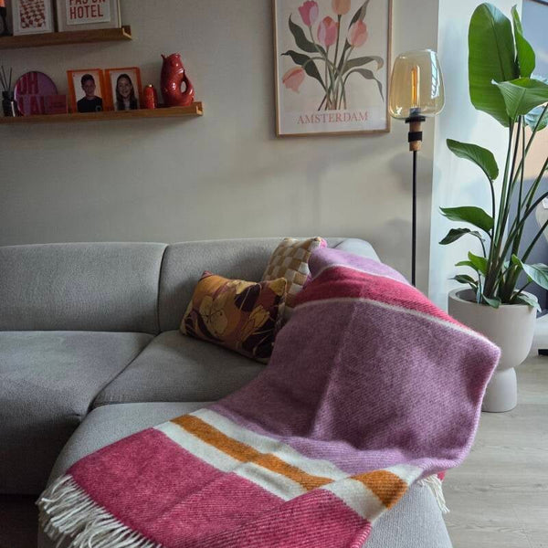 Plaid Gotland wol streep