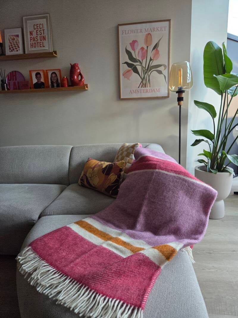 Plaid Gotland wol streep