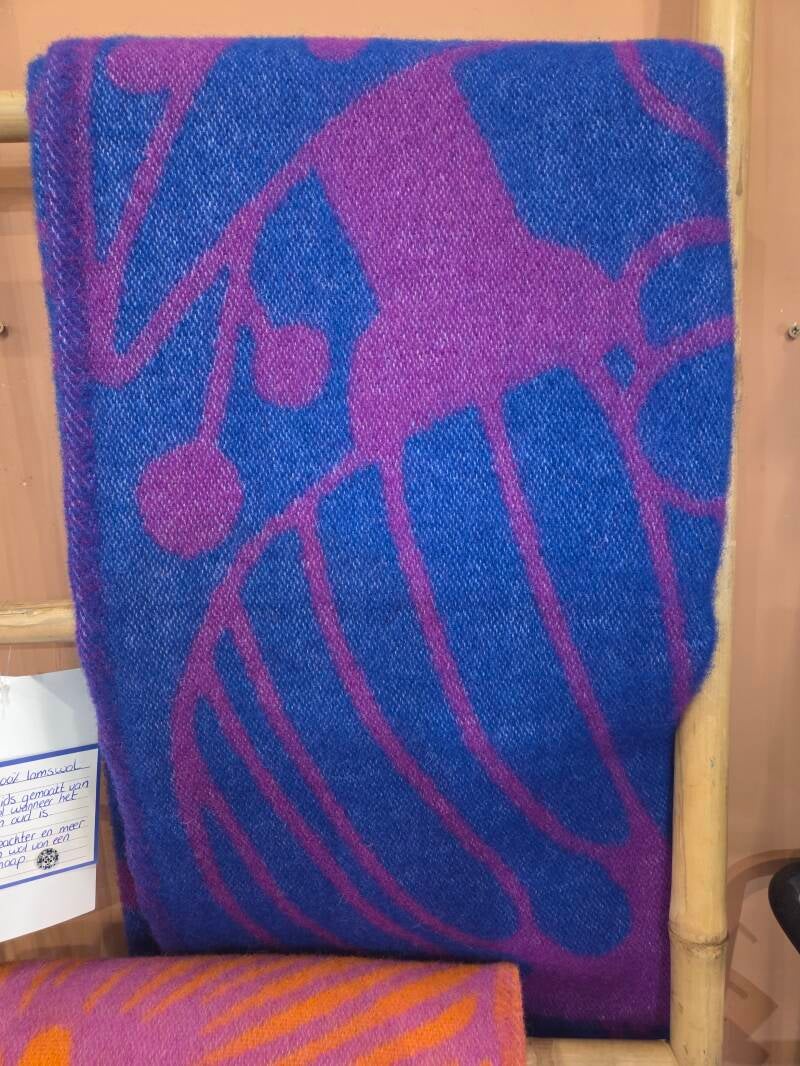 Plaid paars/blauw 100%
