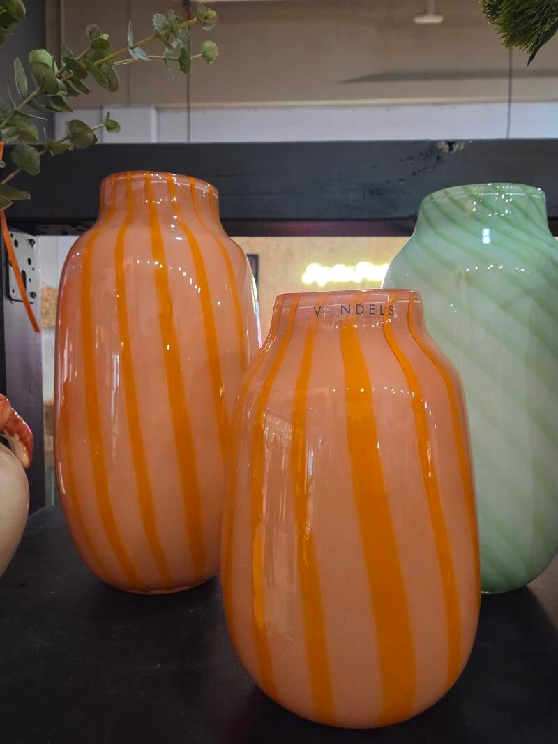 Vaas Vondels glas oranje — L