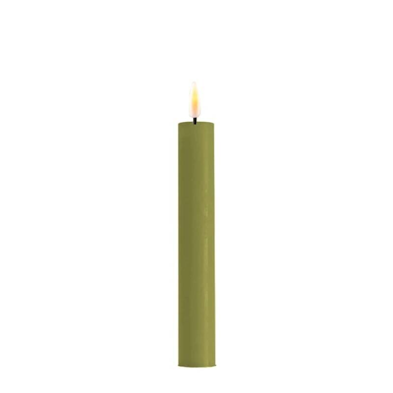 Led dinerkaarsen olijf groen