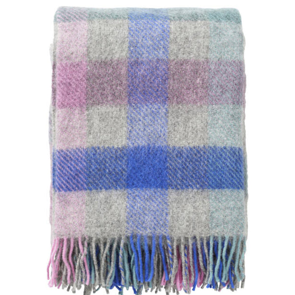 Plaid blok Gotland wol