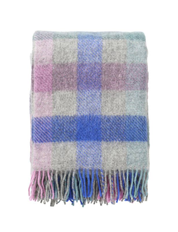 Plaid blok Gotland wol