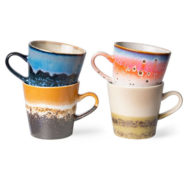 HKliving 70s ceramics americano mugs Pegasus, set of