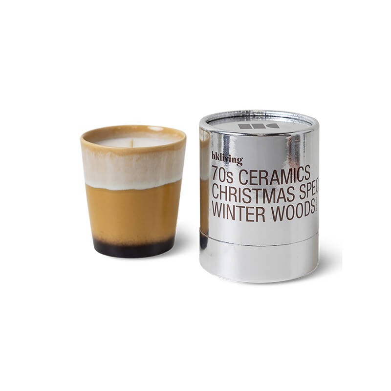 HKliving 70s ceramics Christmas special candle