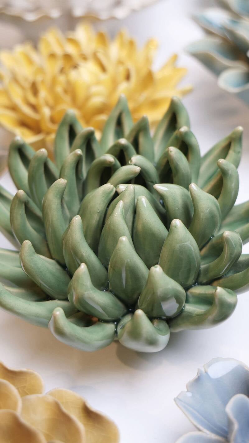 Bloem keramiek groene
