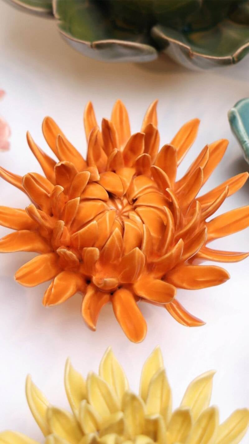 Bloem keramiek Orange
