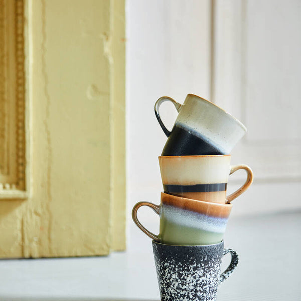 HKliving 70s ceramics americano mugs, set of