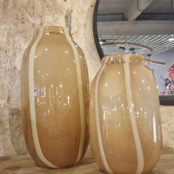 Vaas Vondels glas beige — L