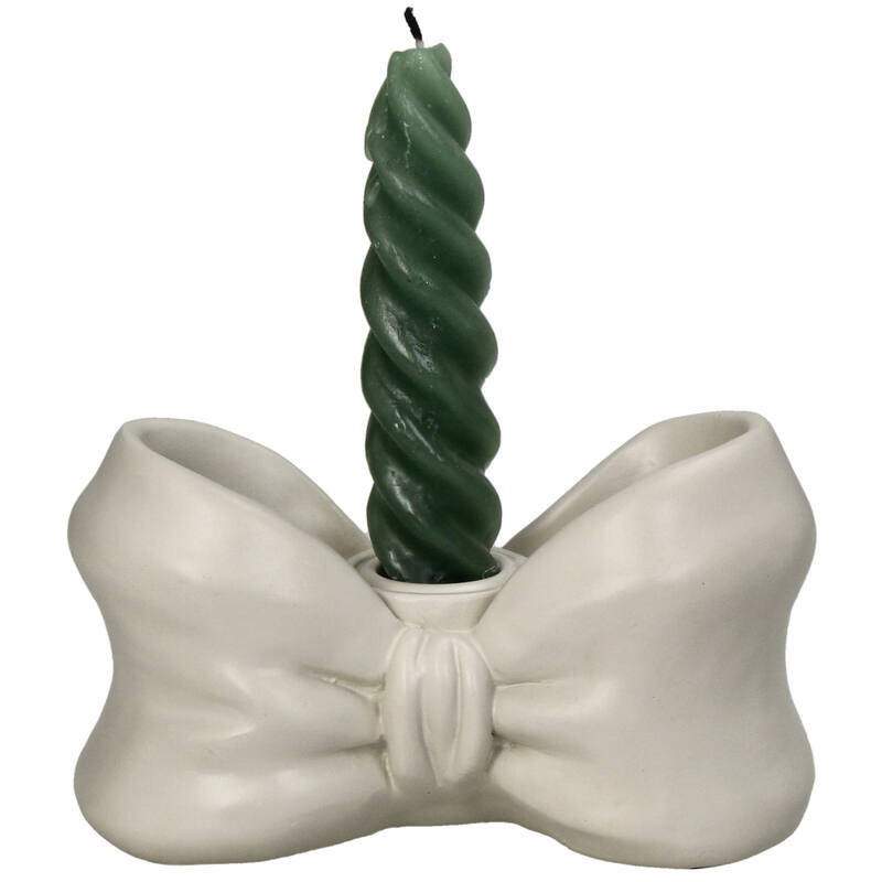 Kandelaar strik groen of beige