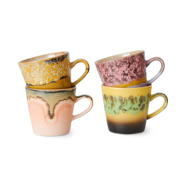 HKliving 70s ceramics americano mugs radiant, set van