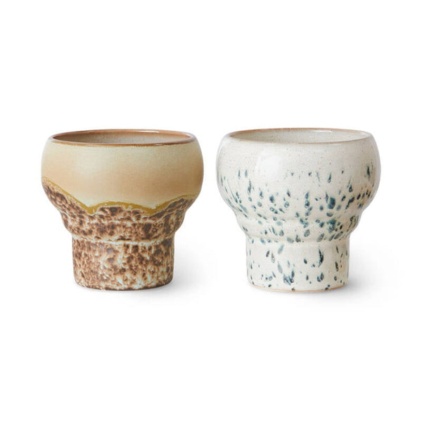 HKliving 70's ceramics lungo mugs