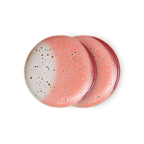 HKliving 70s ceramics dessert plate lychee