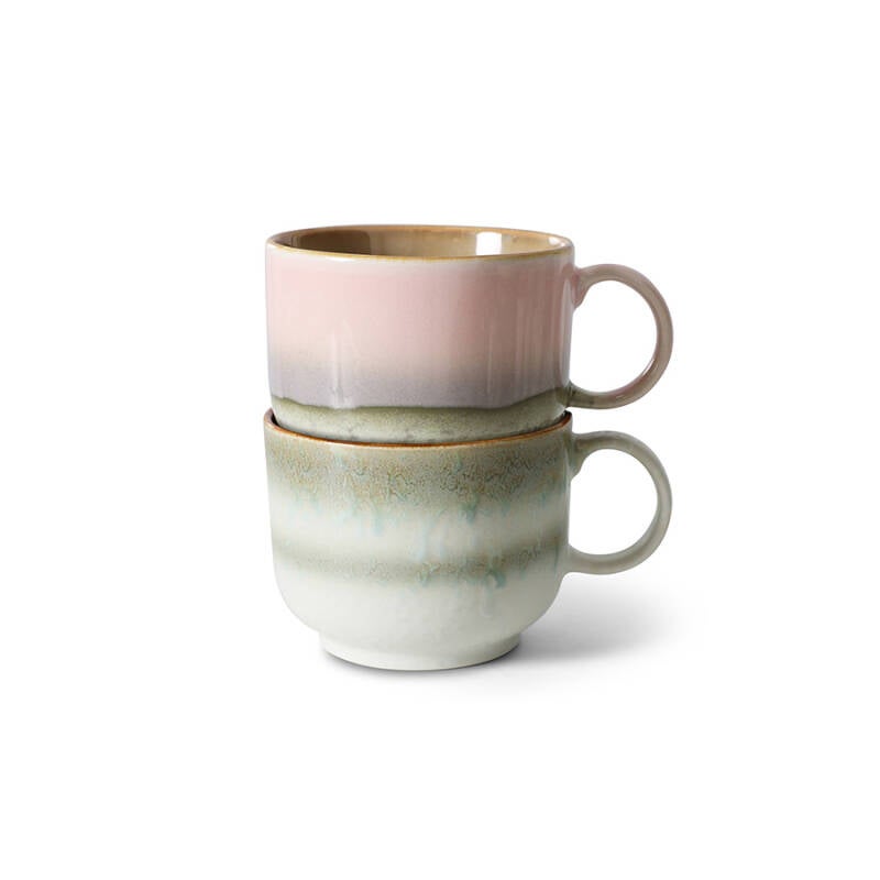 HKliving 70s ceramics tea cups Nova set van