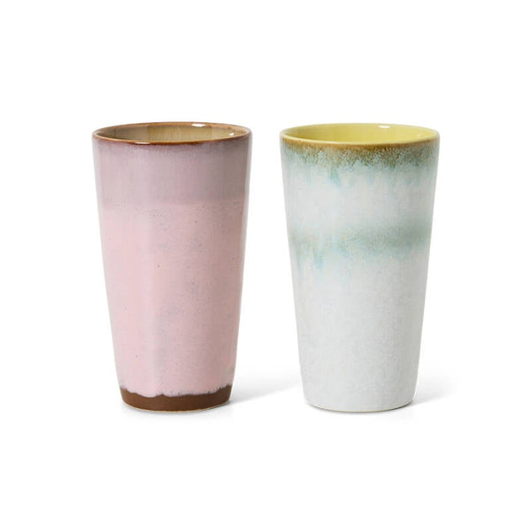 HKliving 70s ceramics latte mugs