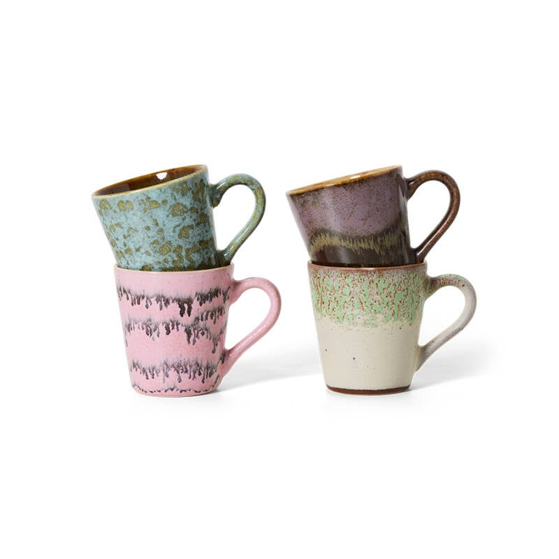 HKliving 70s ceramics espresso mugs