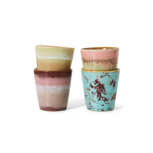 HKliving 70s ceramics ristretto mugs