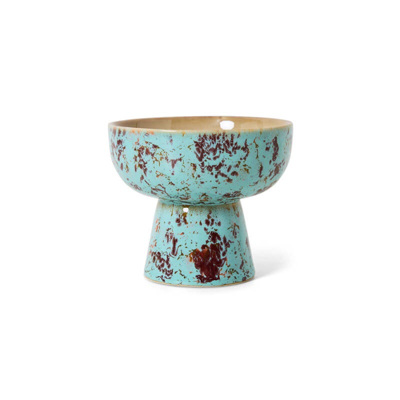 HKliving 70s ceramics tapas bowl on base s