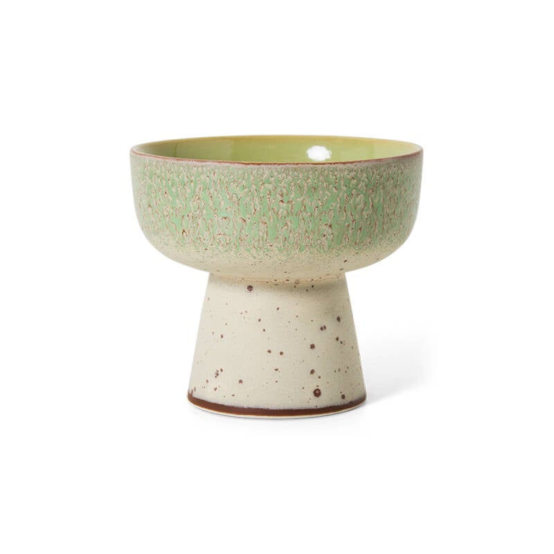 HKliving 70s ceramics tapas bowl on base L