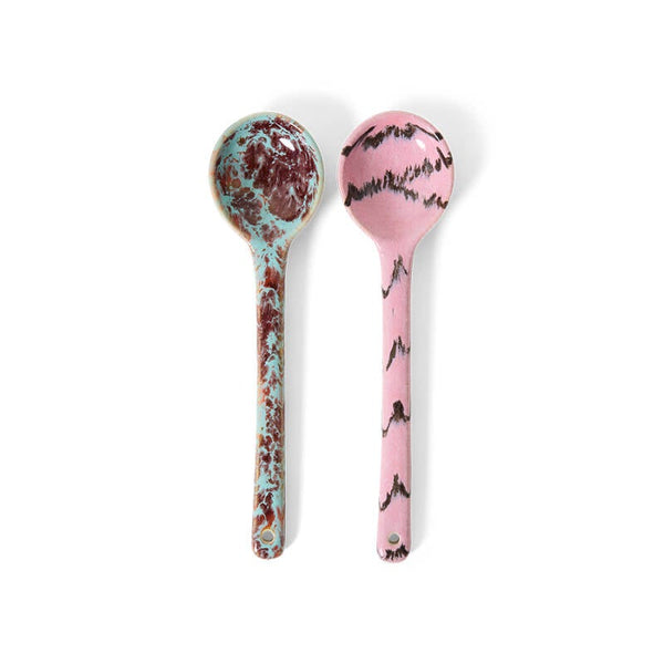 HKliving 70s ceramics serving spoons
