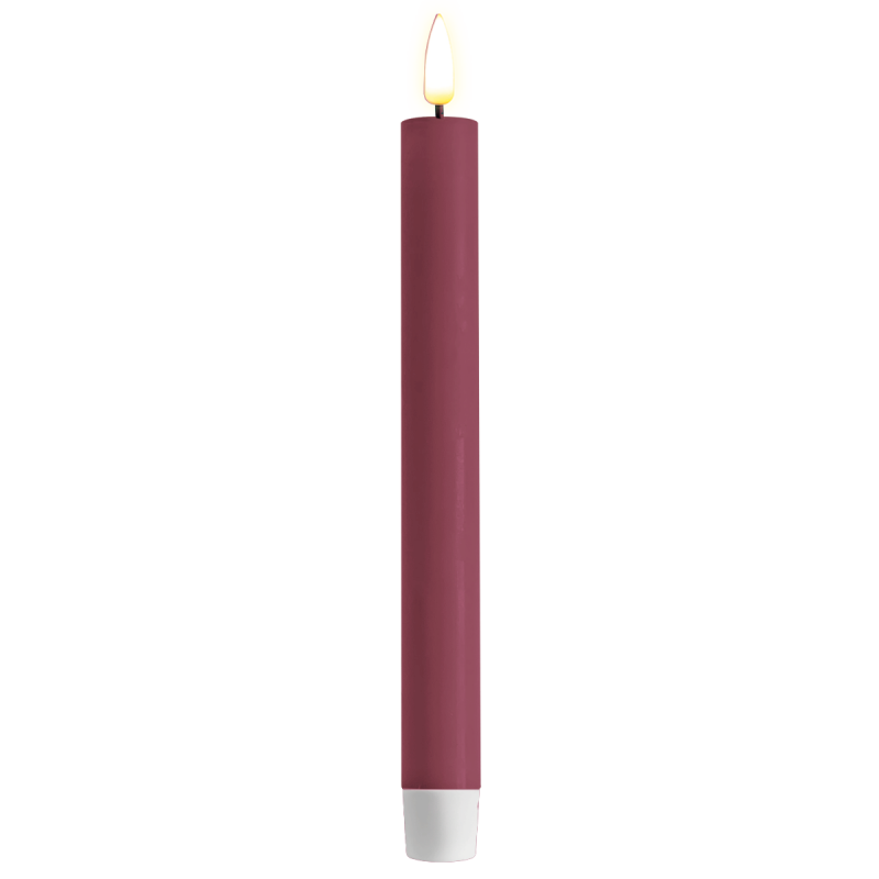 Led dinerkaarsen magenta