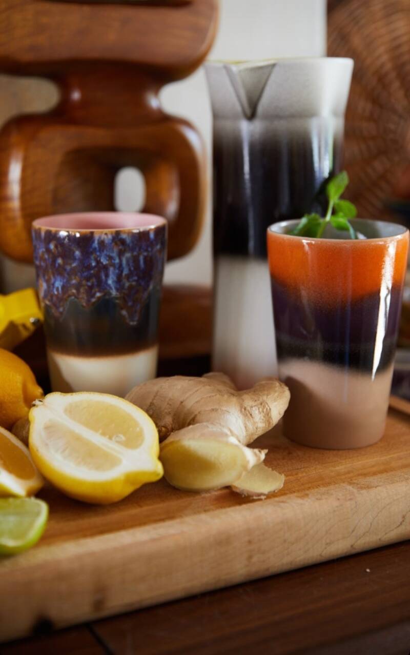 HKliving 70s ceramics tea mugs set