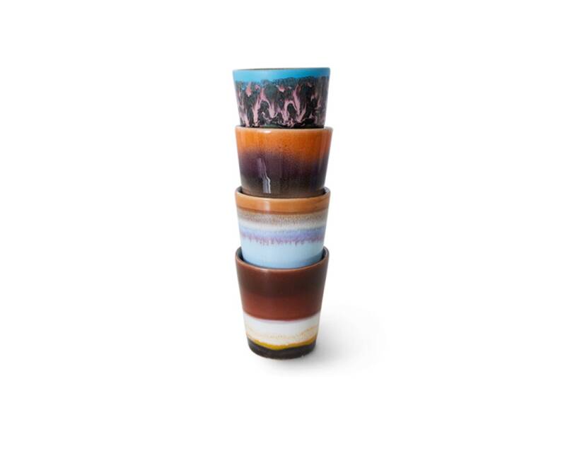 HKliving 70s ceramics ristretto mugs set