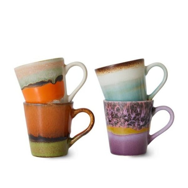 HKliving 70s ceramics espresso mugs set
