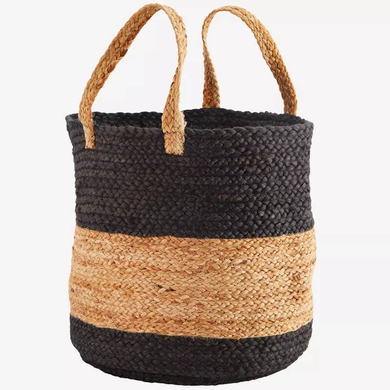 Madam Stoltz jute mand met hengsels
