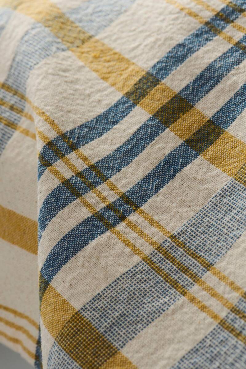 IB Laursen theedoek geel blauw